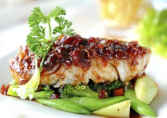Fish Steak with vegetables